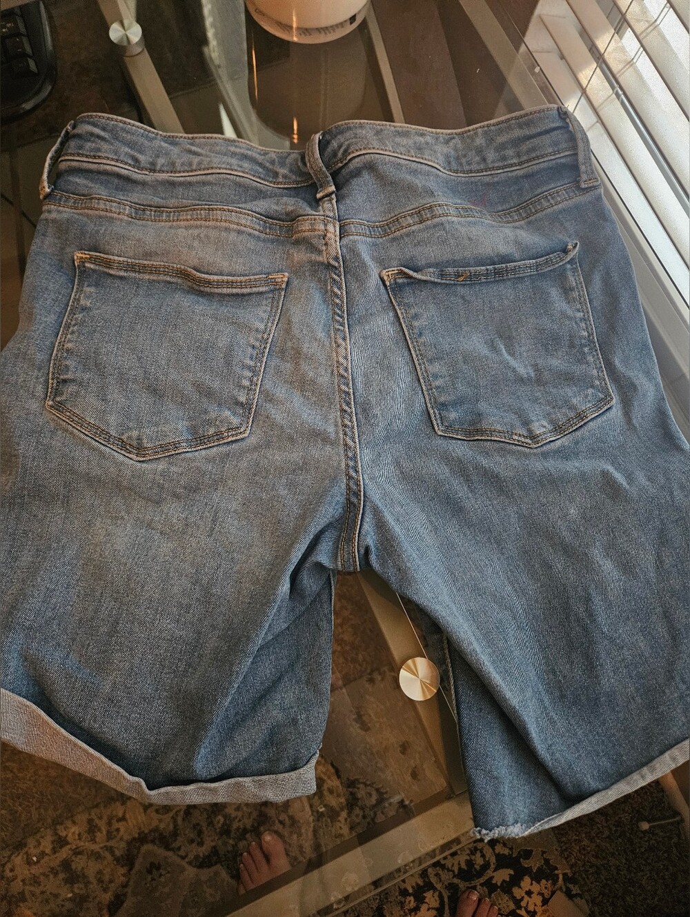 Mid Rise Bermuda Shorts - Picture 2 of 4